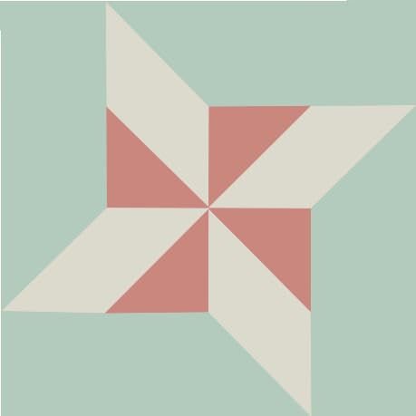 Unfinished Barn Quilt Square Wooden Sign Painting DIY, Country Decor Wall Art Quilts Blocks Crafts to Paint (15 inches, Friendship Star)
