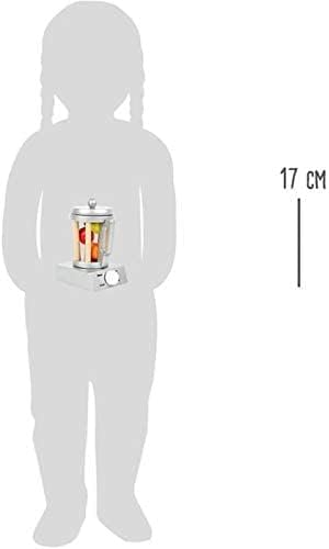 Small Foot Wooden Toys Wooden Blender Set Includes Fruit for Play Kitchens Designed for Children Ages 3+, Multi (10596)