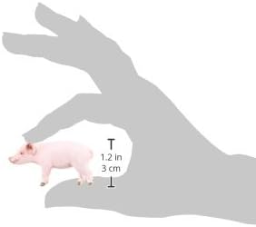 Schleich Farm World Piglet Standing Educational Figurine for Kids Ages 3-8, Pink