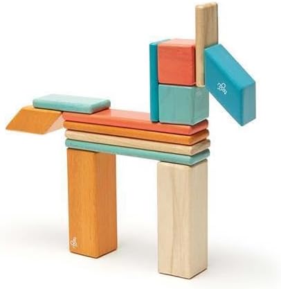 14 Piece Tegu Magnetic Wooden Block Set, Sunset