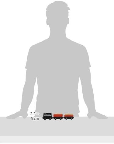 Orbrium Toys 5 Cargo Train Car Set for Wooden Railway Fits Thomas The Tank Engine Chuggington Brio