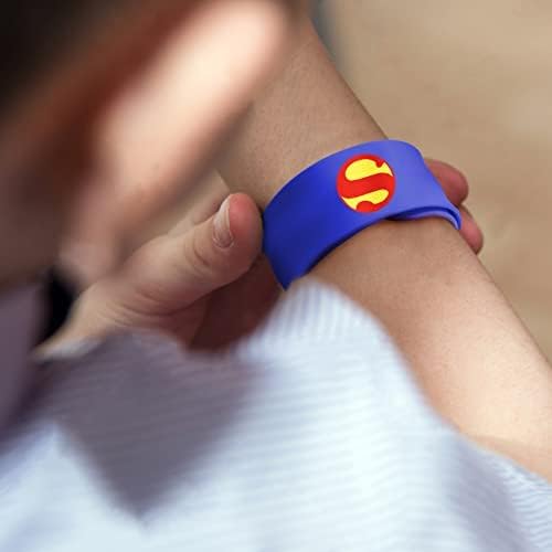 Slap Bracelets for Kids Party Supplies Favors Boy's Wristband Accessories Wrist Strap Gift Supplies,3 years and up (5-Pack)
