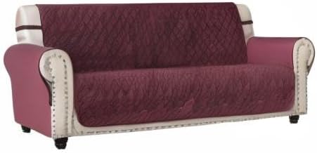 Ameritex Couch Sofa Slipcover 100% Waterproof Nonslip Quilted Furniture Protector Slipcover for Dogs, Children, Pets Sofa Slipcover Machine Washable (Burgundy, 78")
