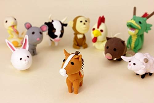 YACHIYO DAISO Soft Clay Lightweight Fluffy Packs (10 Set, White)