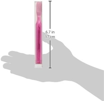 Supersmile New Generation Toothbrush w/Patented 45° Soft Nylon Bristles - Whitening Tooth Brush w/Ergonomic Handle Guarantees ADA Recommended Brushing Angle for Adults & Children (Pink)
