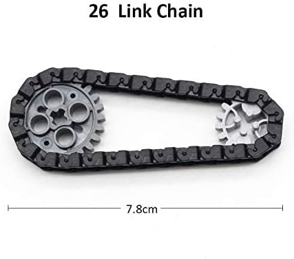 Building Blocks Parts Tank Track Wheels Treads Chain Links Motorcycle Car Accessories Toys for 6-12 Years Old Boys Girls Kids Gift (212 Pcs Tank Track)