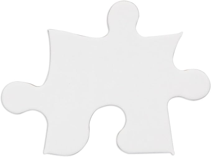 Juvale 36 Pack Blank Puzzles to Draw On, 8.5x11 Make Your Own Jigsaw Puzzle for Kids DIY, Arts and Crafts Projects (48 Pieces Each)