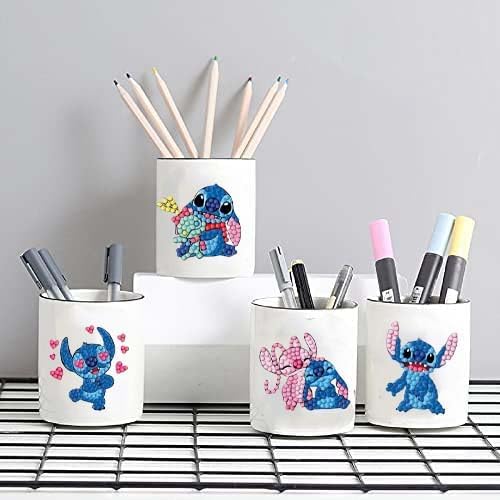 12 Pcs Diamond Art Stickers Kits for Kids, DIY Cartoon Paint by Numbers Diamonds Mosaic Stickers for Kids Arts Diamond Craft Stickers for Kids and Adult Beginners