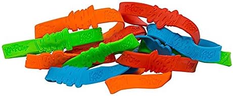 Superhero Party Supply Set: Superhero Sticker Roll (100 Stickers), 24 Piece Superhero Sayings Bracelets, & 24 Plastic Superhero Stampers - Great Addition To Your Superhero Party Supplies & Favors