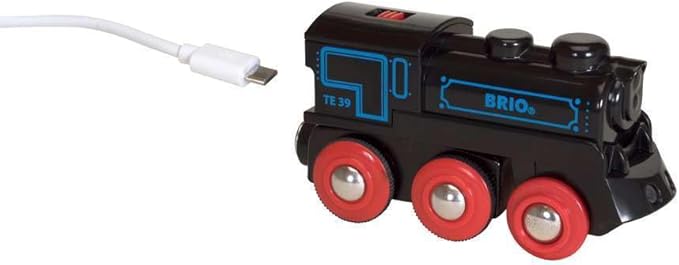 BRIO World - 33599 Rechargeable Engine | Battery-Powered Toy Train for Kids Aged 3+