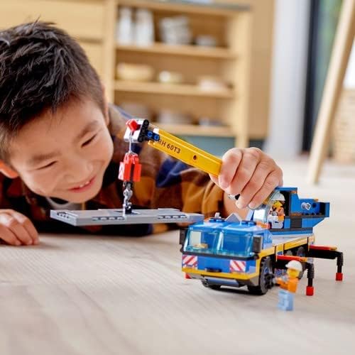 LEGO 60324 City Off-Road Crane, Crane and Truck Toy with Hooks, Buildable Vehicle Toy for Boys and Girls from 7 Years, Gift for Children and Fans of Construction Vehicles
