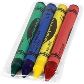Crayola 4 Pack Full Size Crayons Party Favors Bundle of 12 -4 Packs Mixed Colors - Every 4 Pack Might be Different Includes Glitter Crayons neon Colors Pastel Colors and Many More