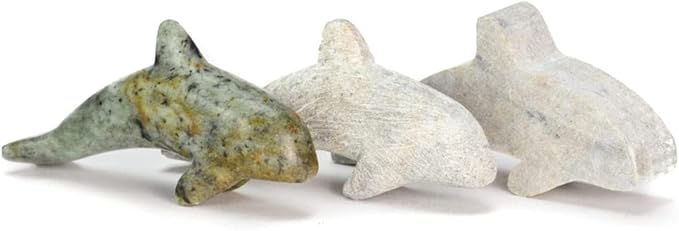 STUDIOSTONE CREATIVE DIY Arts & Crafts Carving Kit Kids Adults Orca Sculpture Soapstone