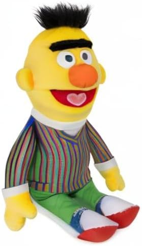 GUND Sesame Street Official Bert Muppet Plush, Premium Plush Toy for Ages 1 & Up, Yellow, 14”