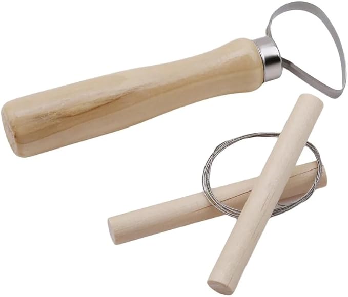 Evwoge 8 Pcs Ceramic Clay Tools Set, Wooden Clay Wax Pottery Sculpting Modeling Tool Kits Pottery Smoothing Cleaning Carving Shaping Cutting Tools