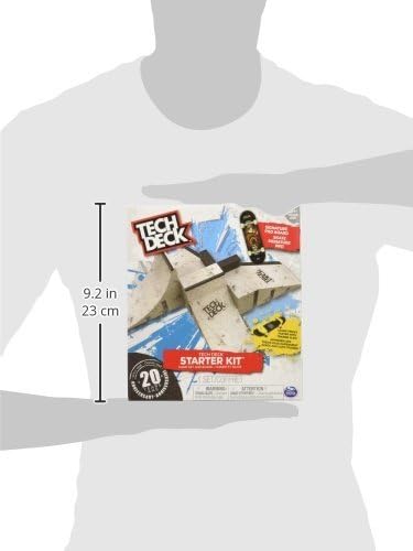 TECH DECK Starter Kit, Customizable Ramp Set with Exclusive Pro Fingerboard and Trainer Clips, Kids Toys for Boys and Girls Ages 6 and up