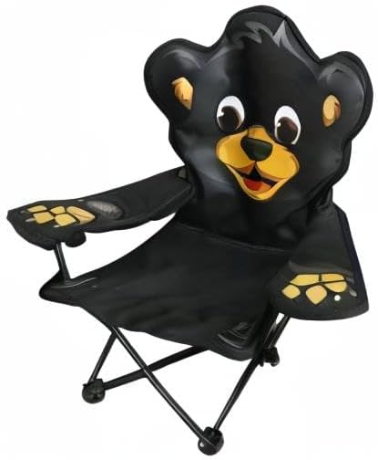 Kids Camping Chair | Folding Outdoor Chair for Toddlers | Boys or Girls | Lightweight, Portable, and Durable | Great for Beach, Patio or Sporting Events (Kids Camp Chair, Willie Bear)