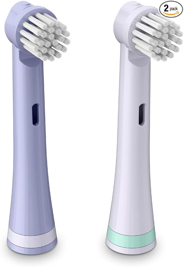 Brusheez Electronic Toothbrush Replacement Brush Heads 2 Pack (Luna The Llama)