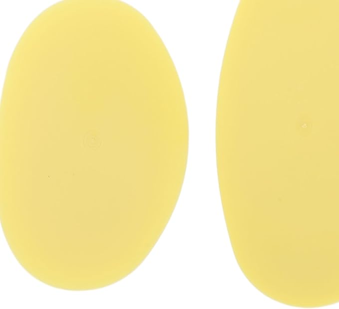 3Pcs Soft Rubber Rib for Pottery Clay, 3 Sizes Ceramic Sculpting Essential Tool for Pottery DIY Craft Work (Yellow)