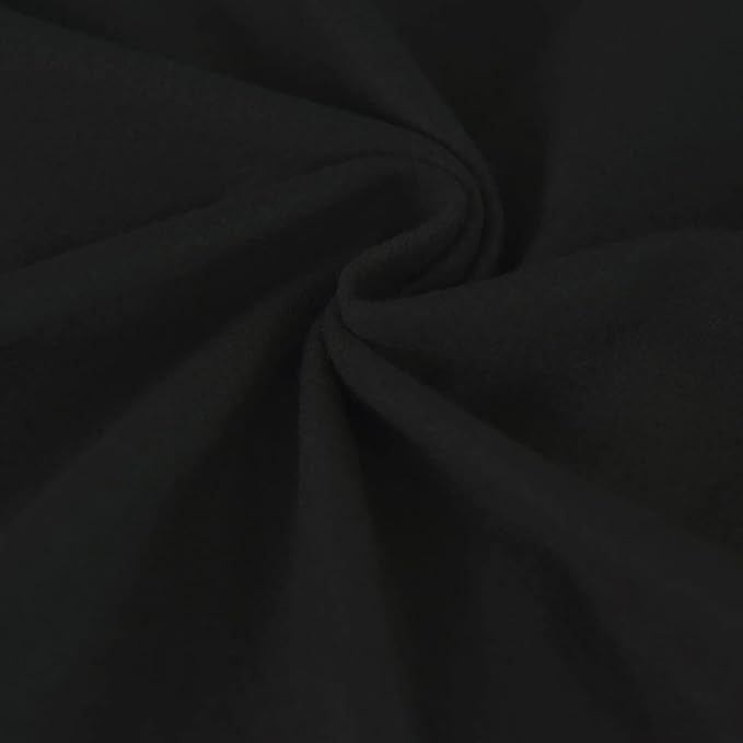 Easy-Going Oversized 6 Pieces Microfiber Stretch Sectional Recliner Loveseat Sofa Slipcover Soft Fitted Fleece 2 Seats Couch Cover Washable Furniture Protector with Elasticity for Kids Pet Black