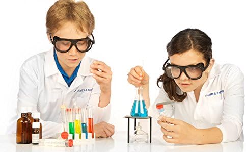 Thames & Kosmos Chemistry Chem C500 Science Kit with 28 Guided Experiments 48 Page Science Guide Parents’ Choice Silver Award Winner, 13.1" L x 2.6" W x 8.9" H
