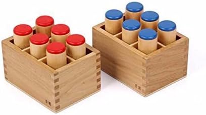 YHZAN New Montessori Sensorial Auditory Material Sound Bottles - Sound Cylinders Sound Boxes Kids Educational Toys