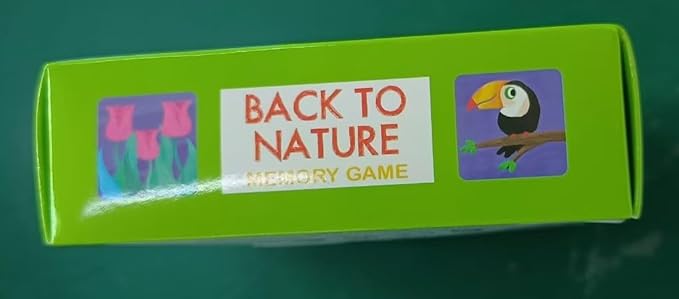 Memory Matching Game, 72 PCS Nature Theme Matching Cards for Toddlers 36 Pairs Memory Cards for Preschool 4 5 6 Years Old