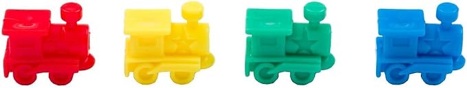 Regal Games Mexican Train Dominoes Set for Adults - Double 12 Dominoes with 91 Numbered Domino Tiles & 4 Trains - 2 or 4 Player Games & Ideal for Family Fun Game Night and Travel