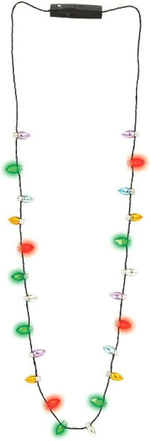 Multicolor Light Up Bulb Necklaces - 30" (Pack Of 32) - Perfect For Festivals, Holidays & Events