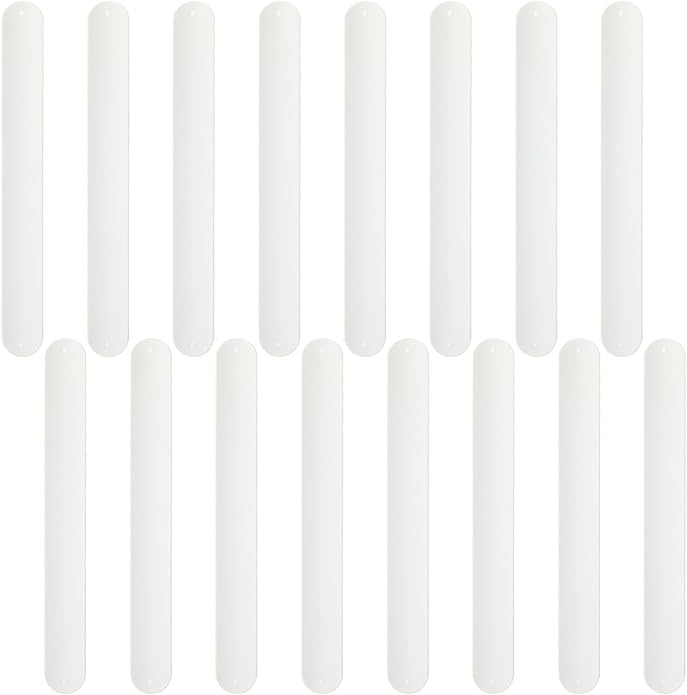 Silicone Rubbber Slap Bracelets Plain Slap Bracelets Wrist Soft and Safe Slap Bands Wrap Band for School Party Favors DIY Painting Wristband Craft