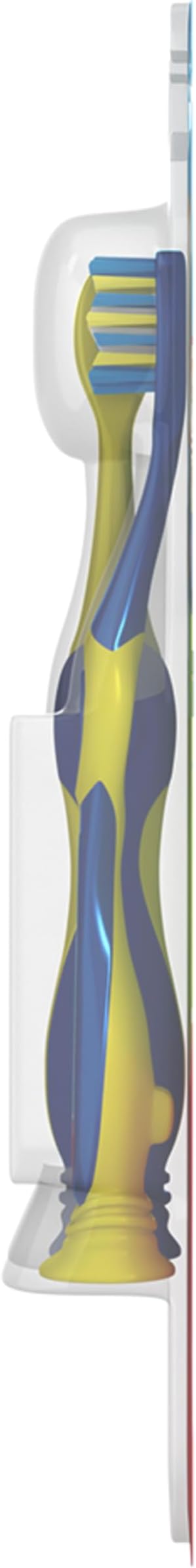 Colgate Bluey Extra Soft Toothbrush for Kids, Kids Toothbrush Pack with Built in Suction Cup Toothbrush Holder, Designed for Children Ages 2 and Up, Extra Soft Bristles, 2 Count (Pack of 5)
