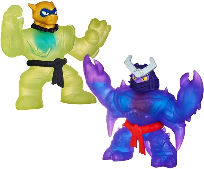 Heroes of Goo Jit Zu Goo Shifters Liquid Gold Pantaro VS Shadow Orb Scorpius Versus Pack, Two Stretchy, Squishy Goo Filled Toys with a Unique Goo Transformation., Multicolor