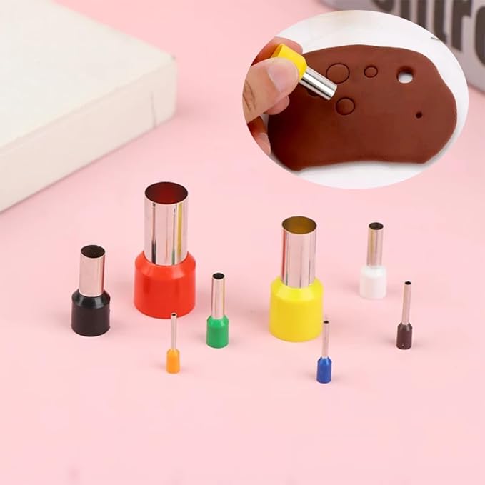 13PCS Polymer Clay Tool Set Acrylic Clay Roller with Acrylic Sheet Backing Board Clay Modeling Shaping Tool Round Shape Clay Cutters for Pottery Polymer Clay DIY Sculpting Craft