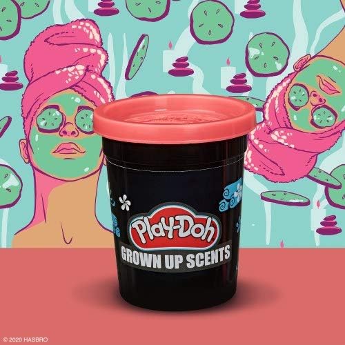 Play-Doh Grown Up Scents Multipack of Scented Modeling Compound for Adults, 6 Assorted Colors and Smells, Funny Gift or Party Favor for Men and Women