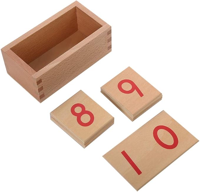 Montessori Math Materials Numeral Cards for Preschool Early Learning Tool