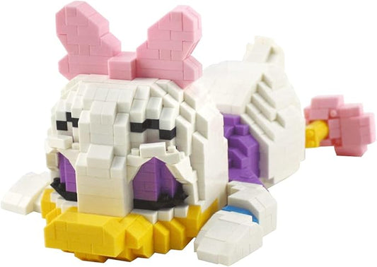 Building Bricks 800+ Pieces Set - Classic Cartoon Characters Building Blocks - Mini Building Block for Boys Girls & Adults (White)