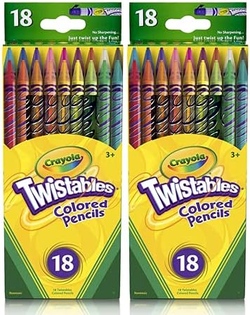 Crayola 18ct Twistables Colored Pencils (2 Pack)