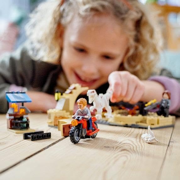 LEGO Jurassic World Atrociraptor Dinosaur: Bike Chase Set 76945, Dinosaur Toys for Boys, Girls, Kids Age 6 Plus, with 3 Dino Figures and Toy Motorcycle