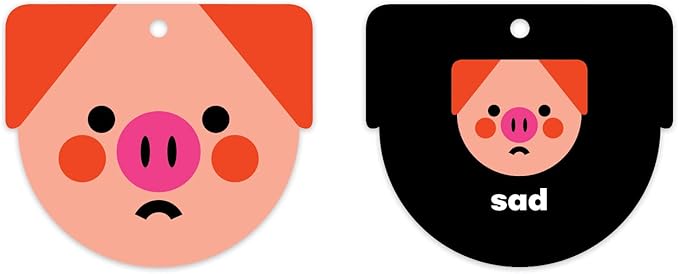 Mudpuppy How Are You Feeling? — Shaped Flashcards 10 Durable Double Sided Animal Emotion Cards And Reclosable Ring With Colorful Art For Ages 1+ Great For Preschool Or Travel For Teachers And Parents