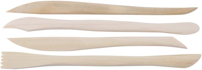 10pcs Clay Tools Set, Wood Polymer Modeling Tools DIY Wooden Clay Sculpting Tools Kits for Beginners Professionals Kids Pottery Sculpture
