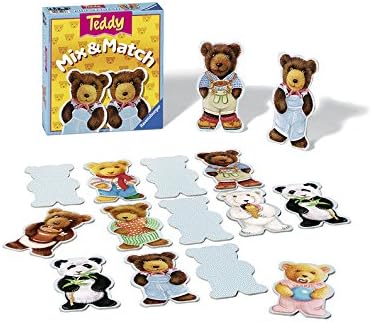 Ravensburger Teddy Mix & Match - Interactive Children's Game | Quick Play | Ideal for Age 2 and Up | Classic Family Fun | Quality Craftsmanship