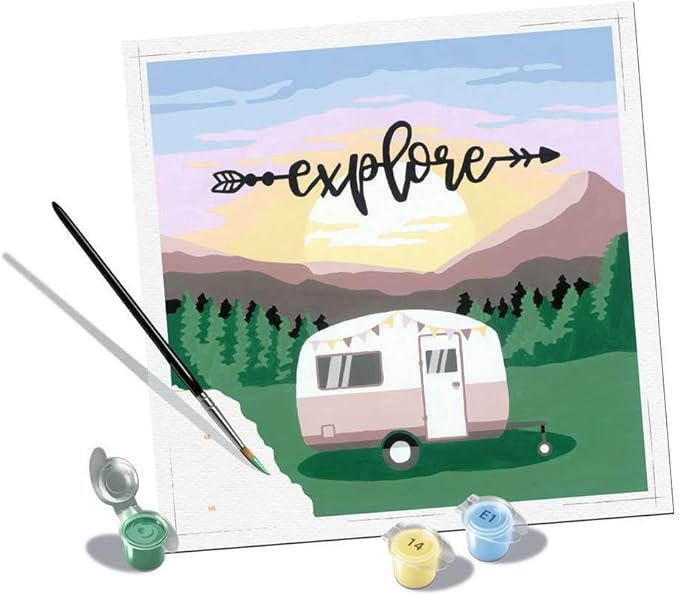 Ravensburger Explore Paint by Numbers Kit for Adults - 20271 - Painting Arts and Crafts for Ages 12 and Up