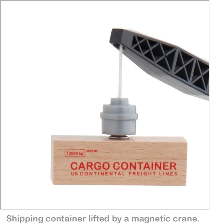 Orbrium Toys 5 Cargo Train Car Set for Wooden Railway Fits Thomas The Tank Engine Chuggington Brio