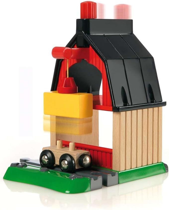 BRIO 33719 Farm Railway Playset – Interactive Toy Train Set for Kids | FSC-Certified Wood | Expandable Tracks | Promotes Skill Development