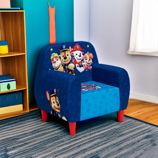 Delta Children PAW Patrol Foam Chair for Kids, Blue