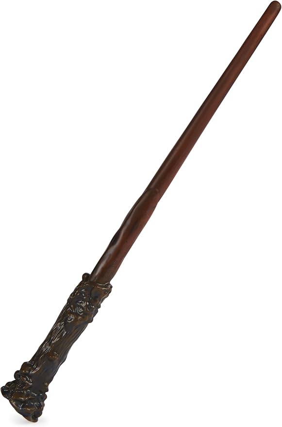 Wizarding World Harry Potter, 12-inch Magical Collector Harry Potter Wand with Stand & Die-cast Icon, Magical Creatures Series