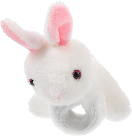 Kisangel 1pc Plush Huggable Stuffed Animals Jungle Themed Slap Bracelet Wrist Hugger Plush for Jungle Party Favors(As Shown 4)