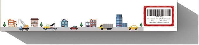 Tiny Land 55PCS Wooden Train Set - Compatible with Major Brand Tracks, Educational Toy for Toddlers & Kids Ages 3-7, Durable Wooden Railway Tracks