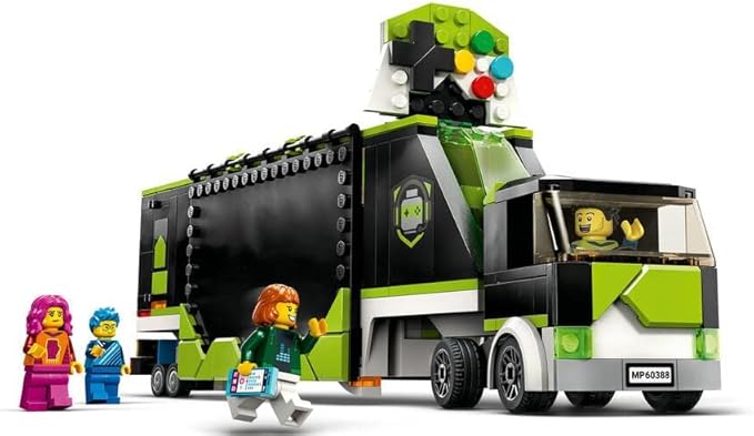 LEGO 60388 City Video Game Tournament Truck Esports Vehicle Toy with Minifigures for Gamer, Gift for Boys and Girls Age 7+