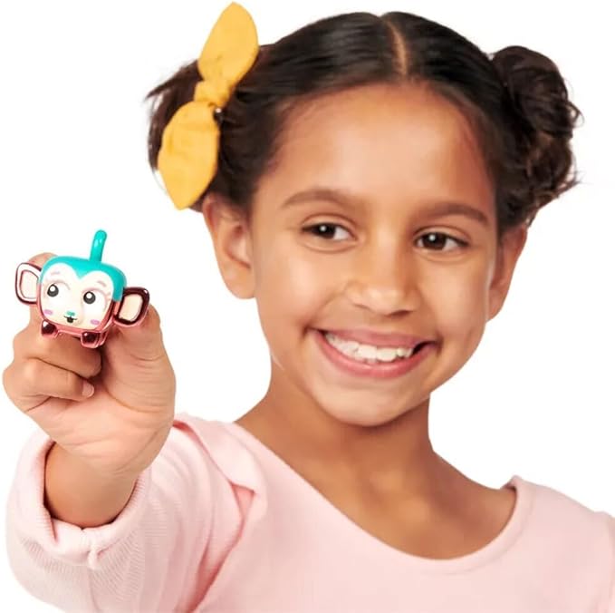 Little Live Pets - Squirkies: 3 Pack: Metallic Cheeky Pop Monkey | Interactive Fidget Toys, Fidget Feature, Click, Flick, Tangle, Pop, 30+ to Collect, Multiple Fidget Points, for Kids Ages 5+.